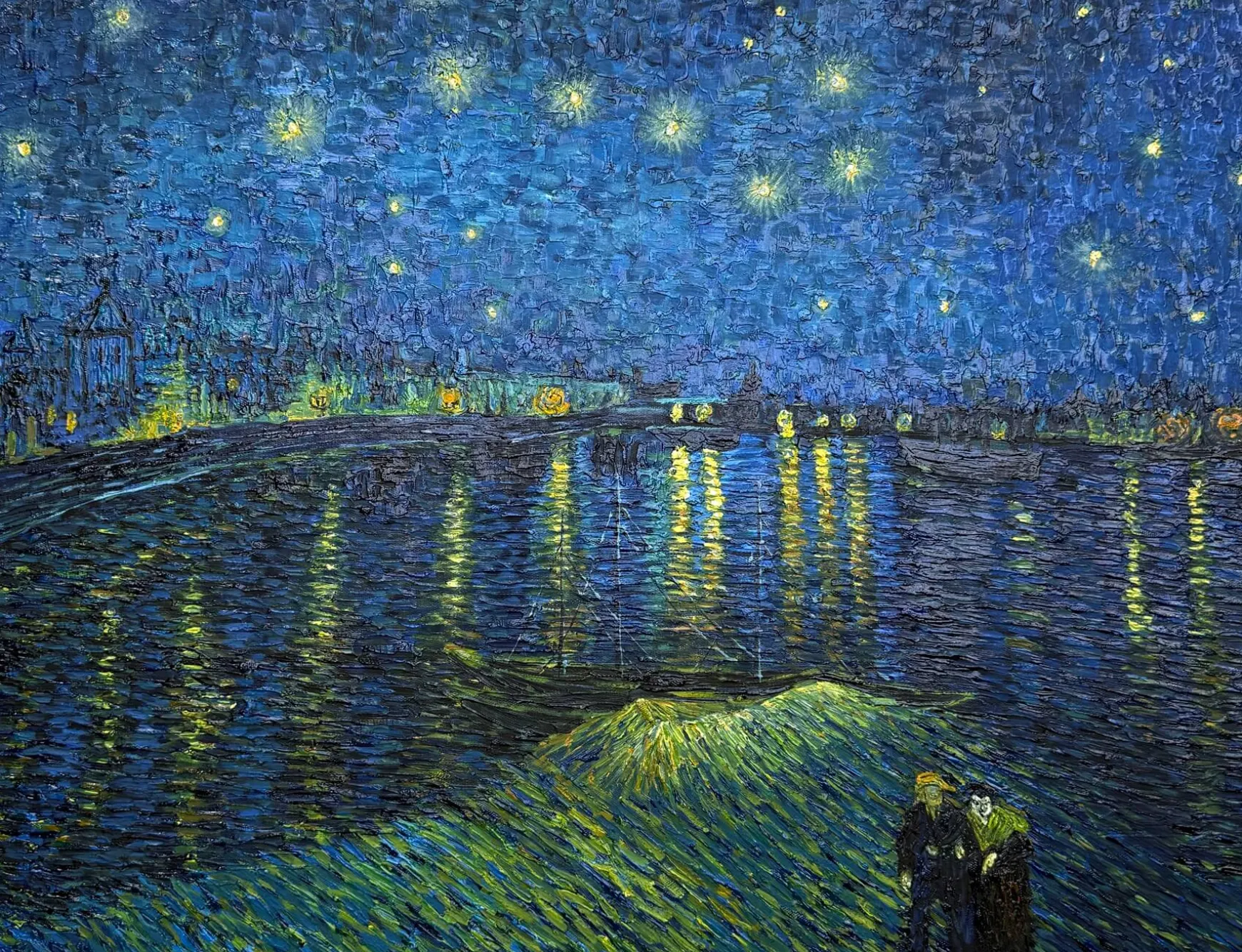 Galerie Mont Van Gogh<Nuit étoilée sur le Rhône - Vincent Van Gogh