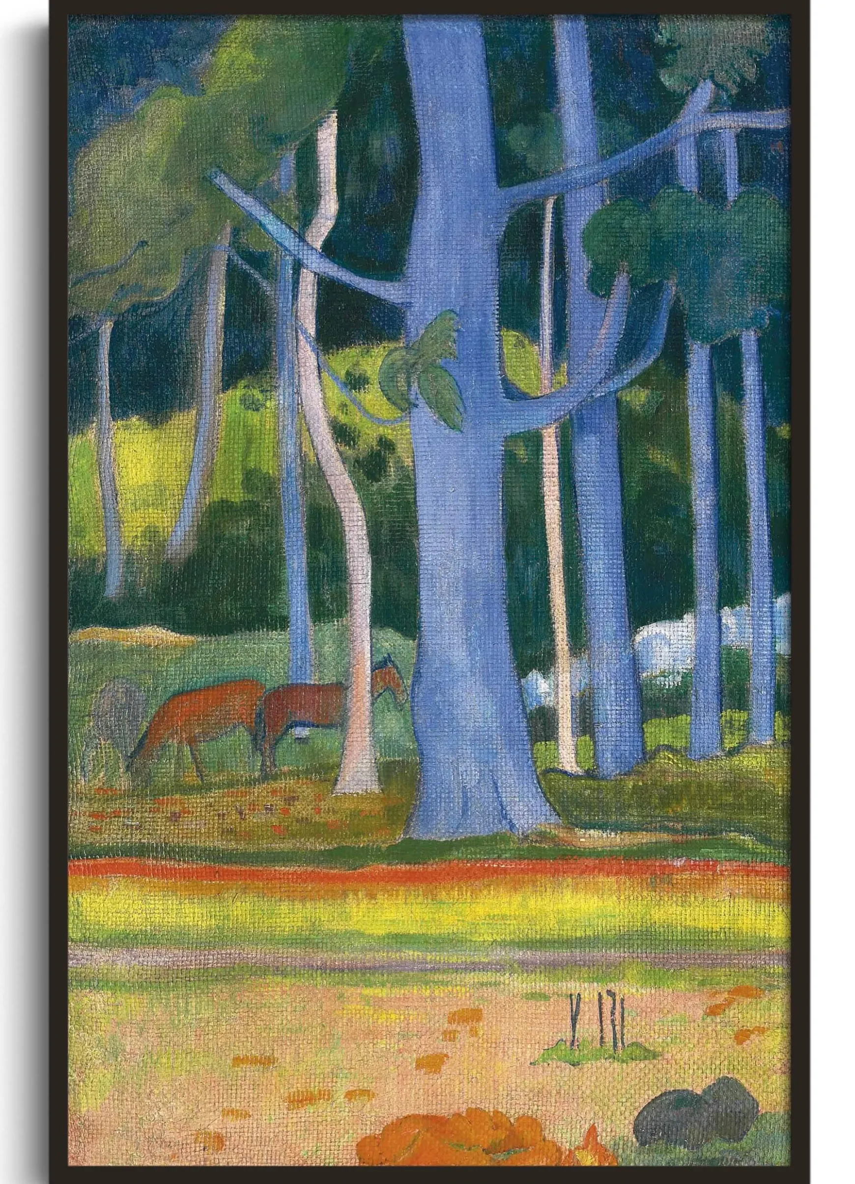 Galerie Mont Gauguin<Paysage aux troncs bleus - Paul Gauguin