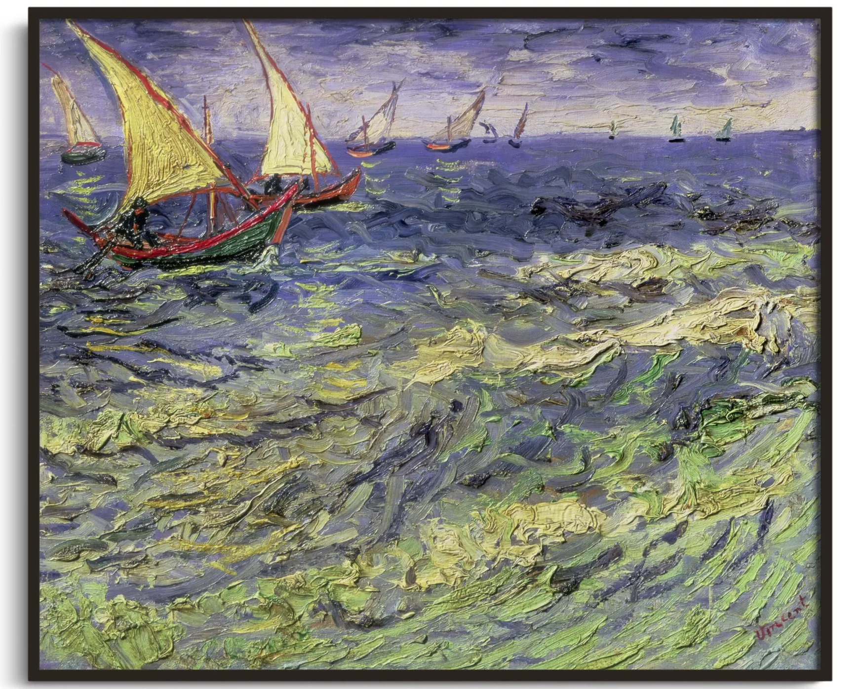 Galerie Mont Van Gogh<Paysage marin aux Saintes-Maries II - Vincent Van Gogh