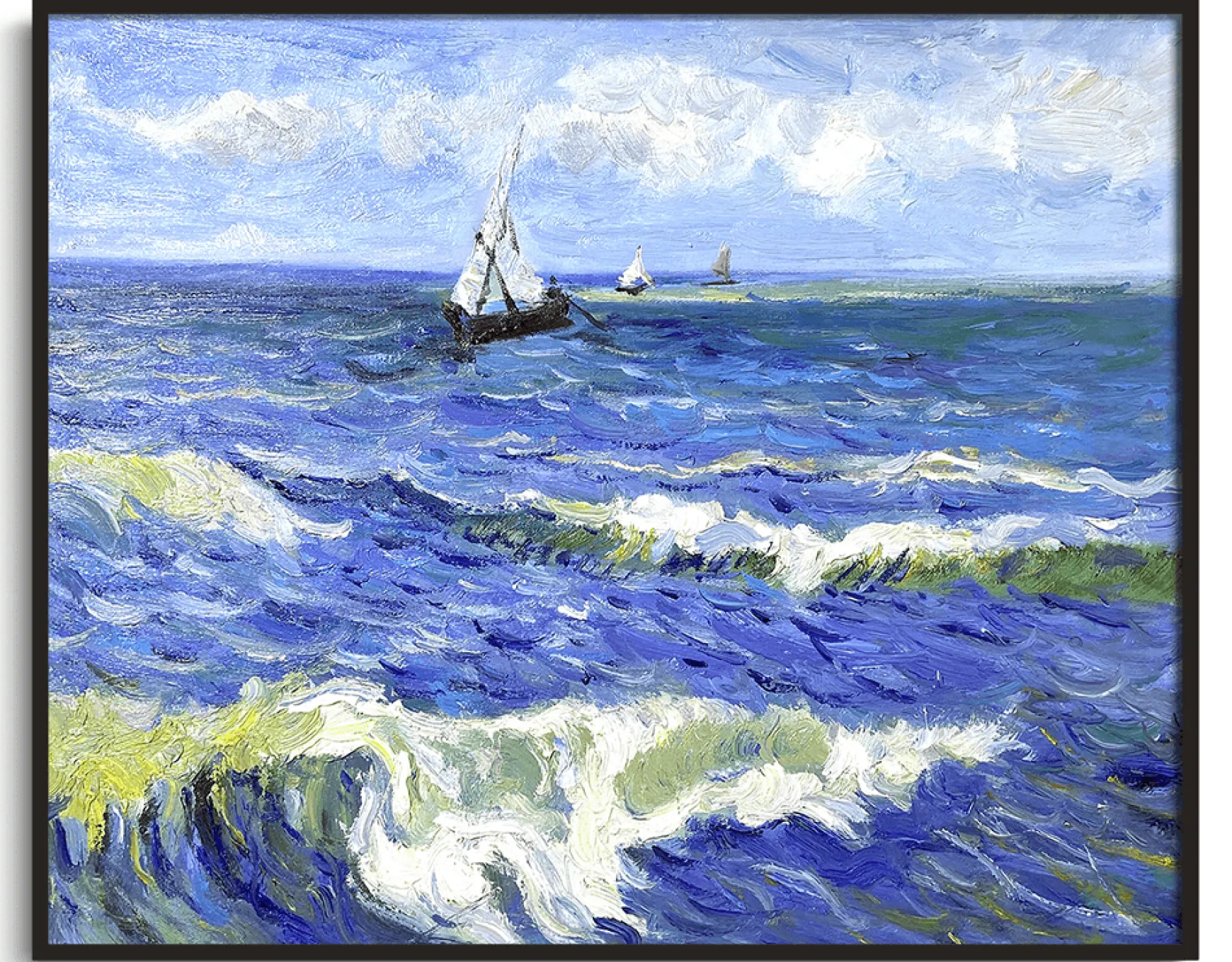 Galerie Mont Van Gogh<Paysage marin près des Saintes-Maries-de-la-Mer - Vincent Van Gogh