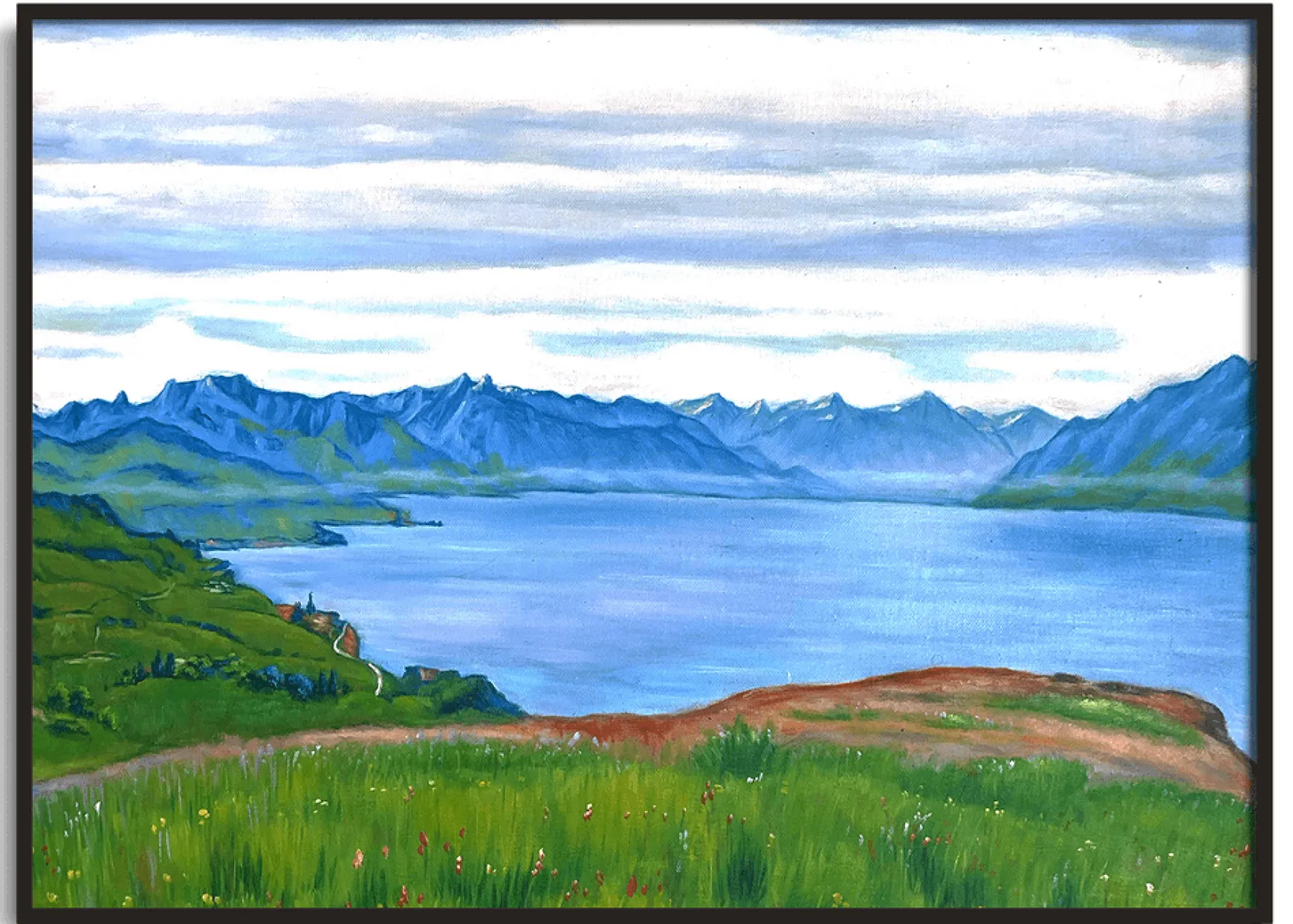 Galerie Mont Hodler<Paysage sur le lac Léman - Ferdinand Hodler