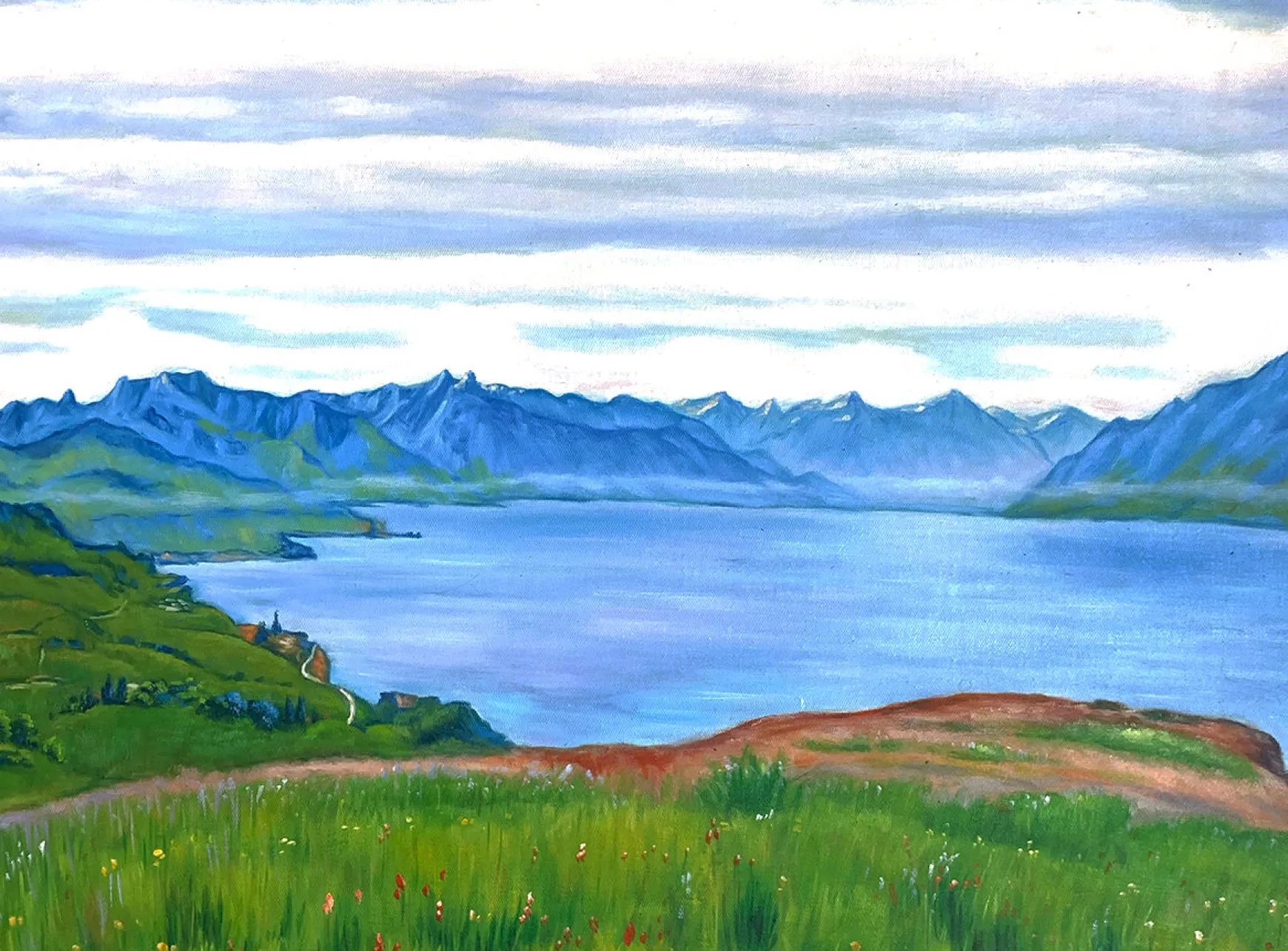 Galerie Mont Hodler<Paysage sur le lac Léman - Ferdinand Hodler