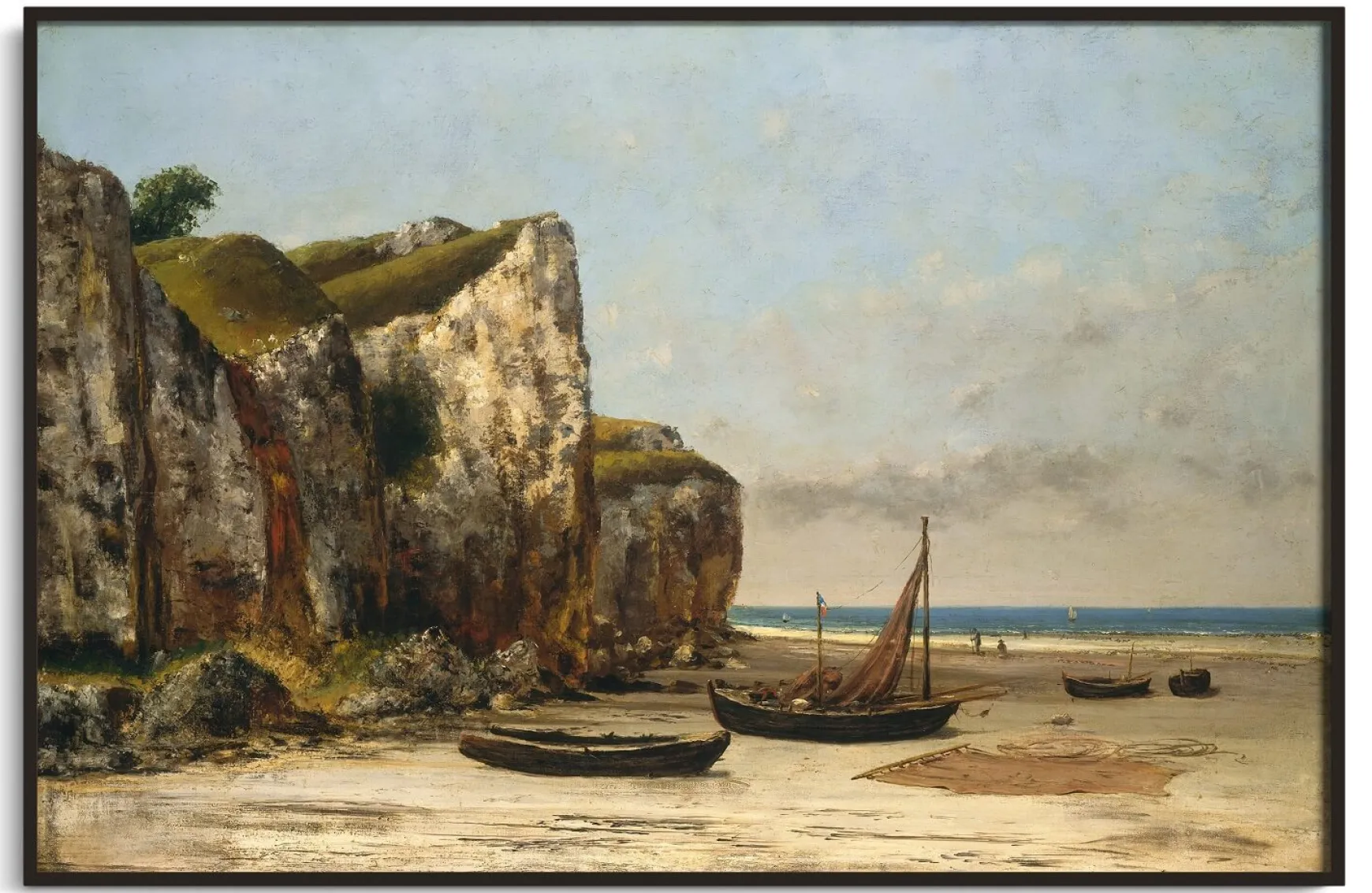 Galerie Mont Courbet<Plage à Étretat, Normandie - Gustave Courbet