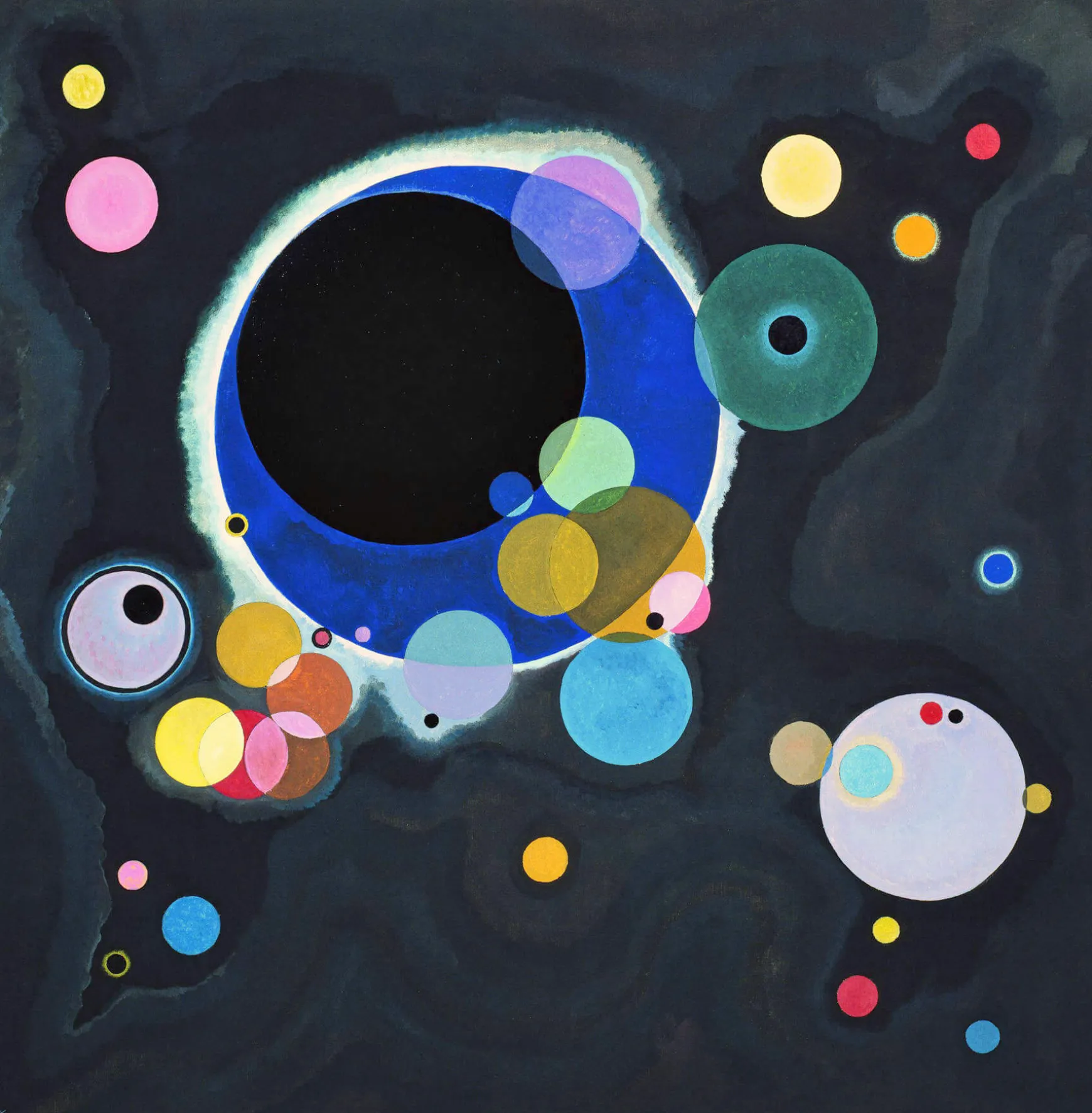 Galerie Mont Kandinsky<Plusieurs cercles - Vassily Kandinsky