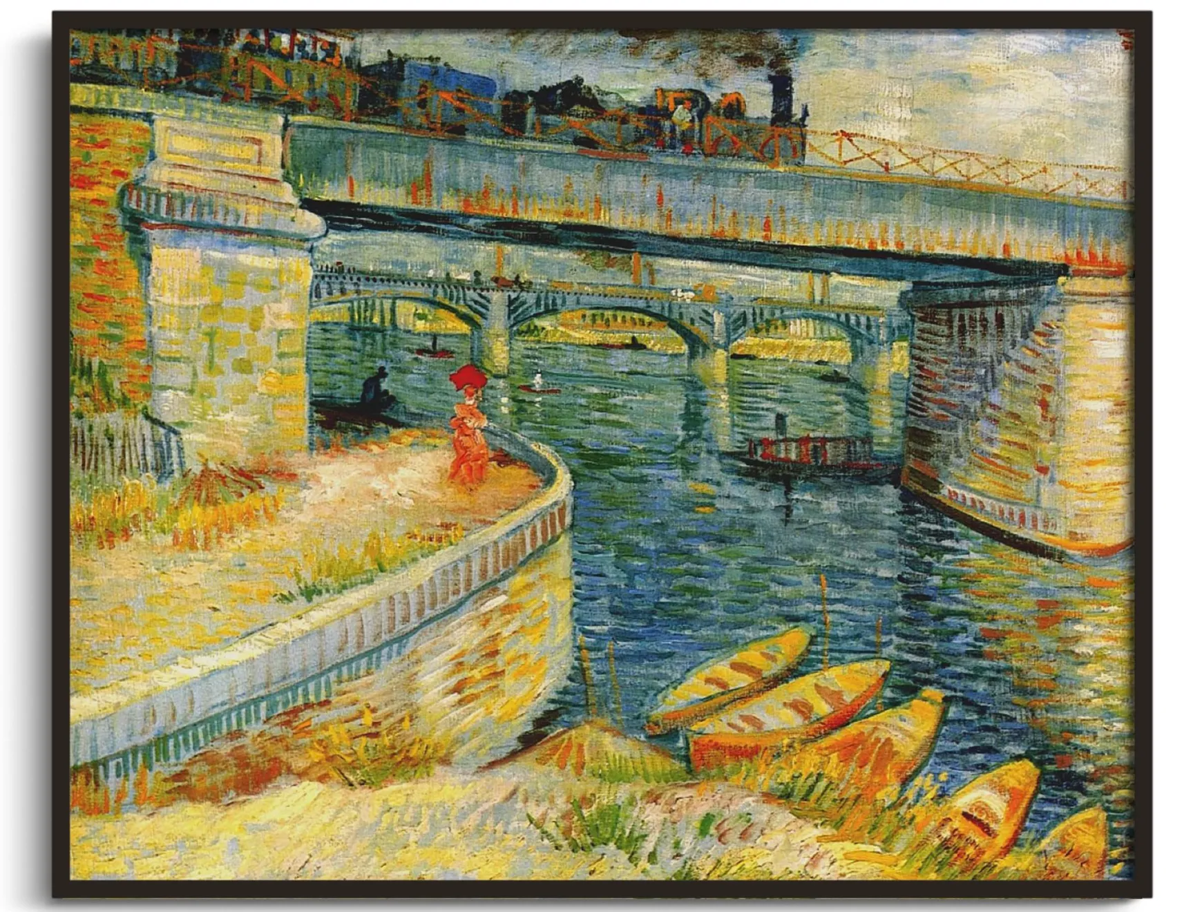 Galerie Mont Van Gogh<Ponts sur la Seine à Asnières - Vincent Van Gogh