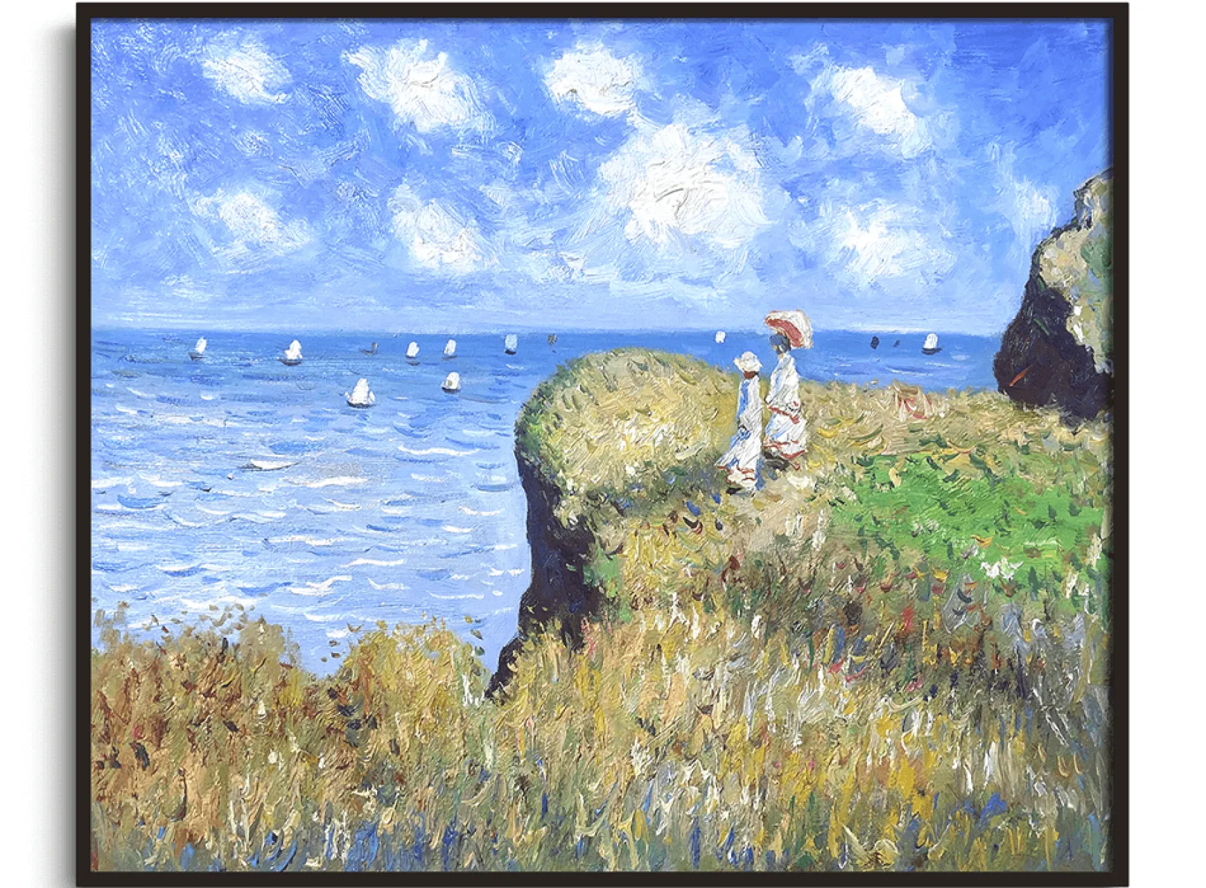 Galerie Mont Monet<Promenade sur la falaise, Pourville - Claude Monet