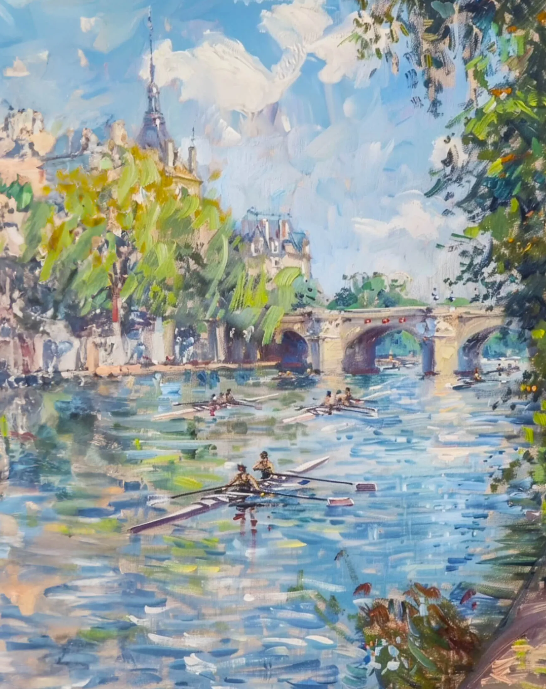 Galerie Mont Monet<Rameurs sur la Seine x Monet