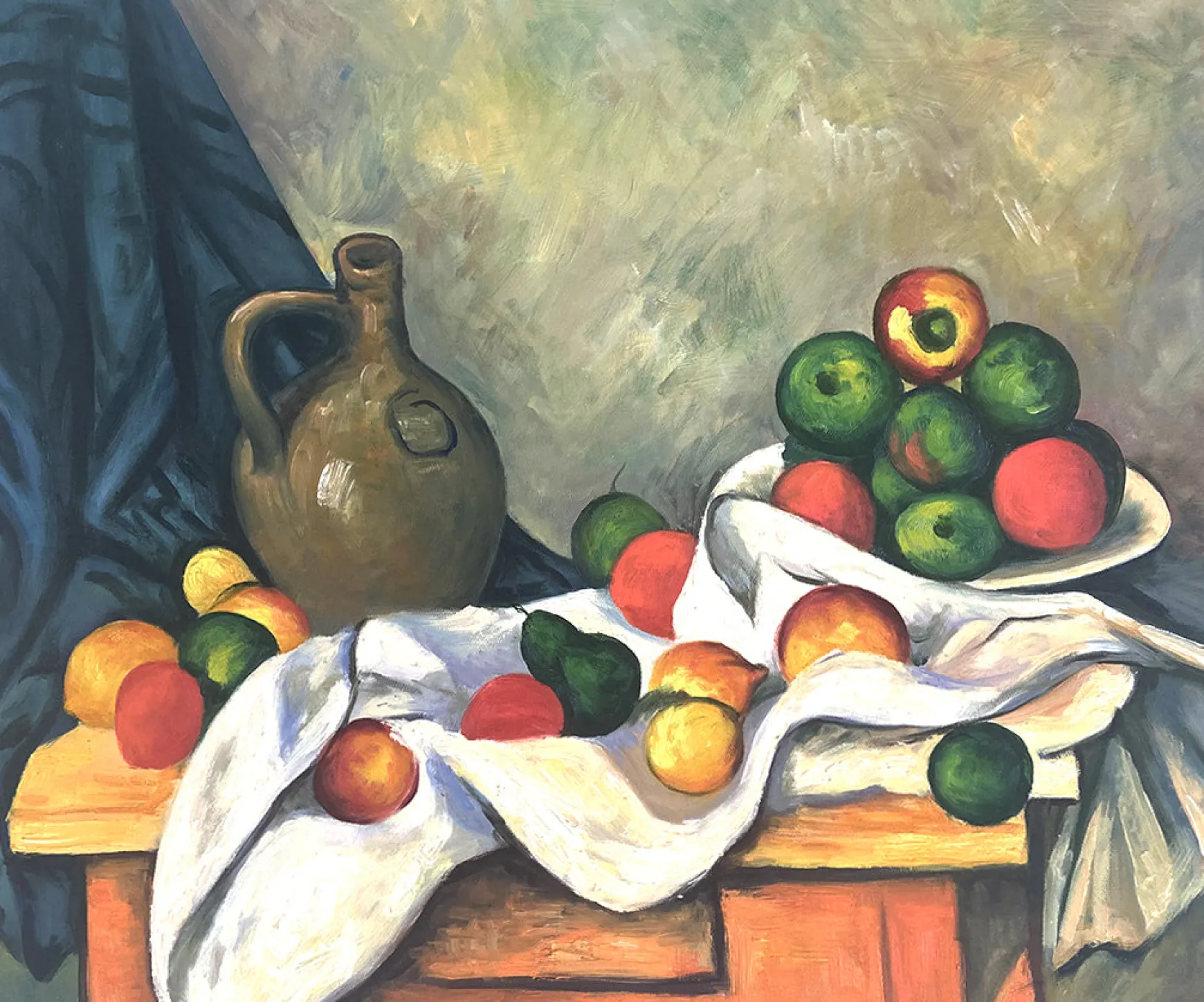 Galerie Mont Cézanne<Rideau, Cruchon et Compotier - Paul Cézanne