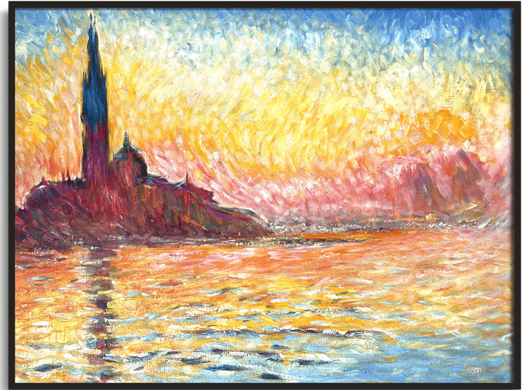 Galerie Mont Monet<Saint-Georges-Majeur au crépuscule - Claude Monet