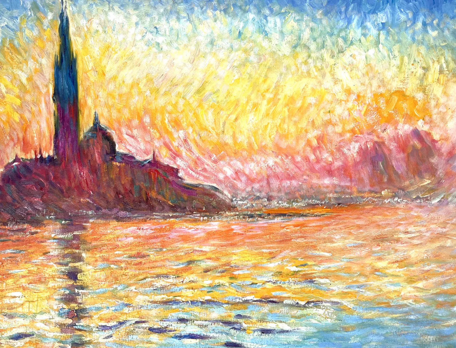 Galerie Mont Monet<Saint-Georges-Majeur au crépuscule - Claude Monet