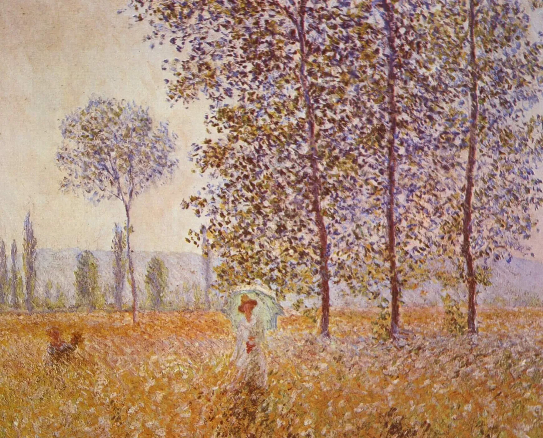 Galerie Mont Monet<Sous les Peupliers, effet de soleil - Claude Monet