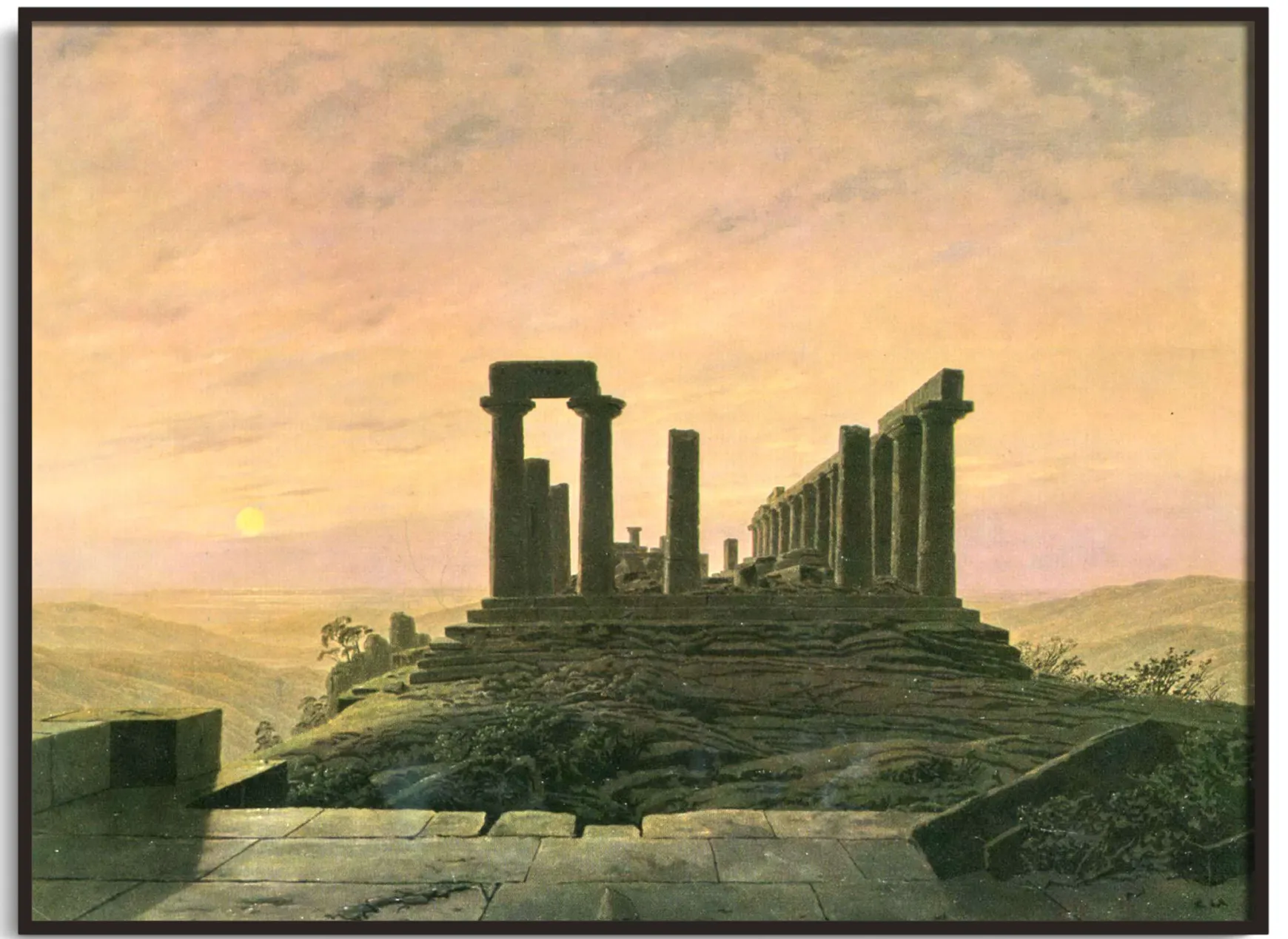 Galerie Mont Friedrich<Temple de Junon à Agrigente - Caspar David Friedrich