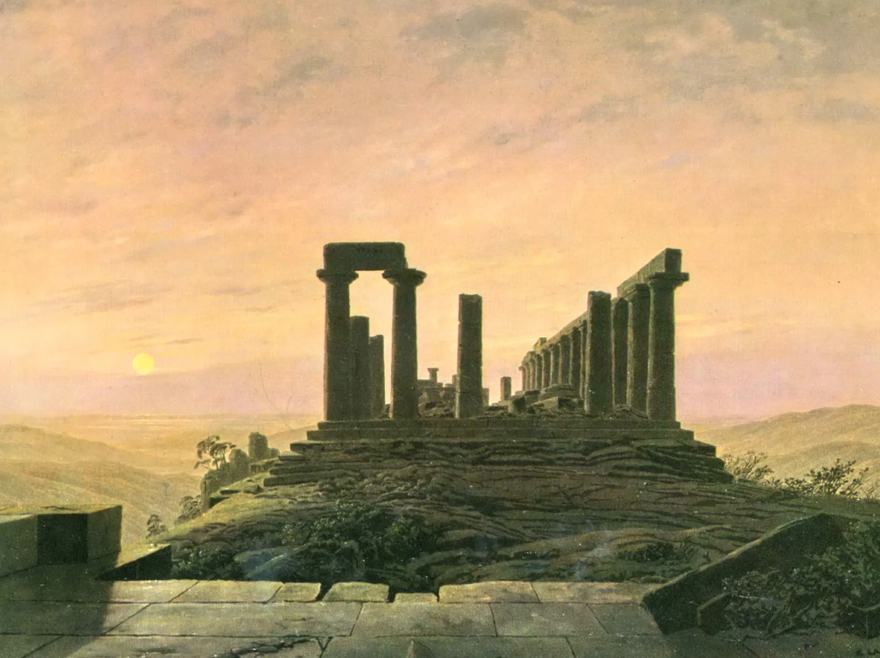 Galerie Mont Friedrich<Temple de Junon à Agrigente - Caspar David Friedrich