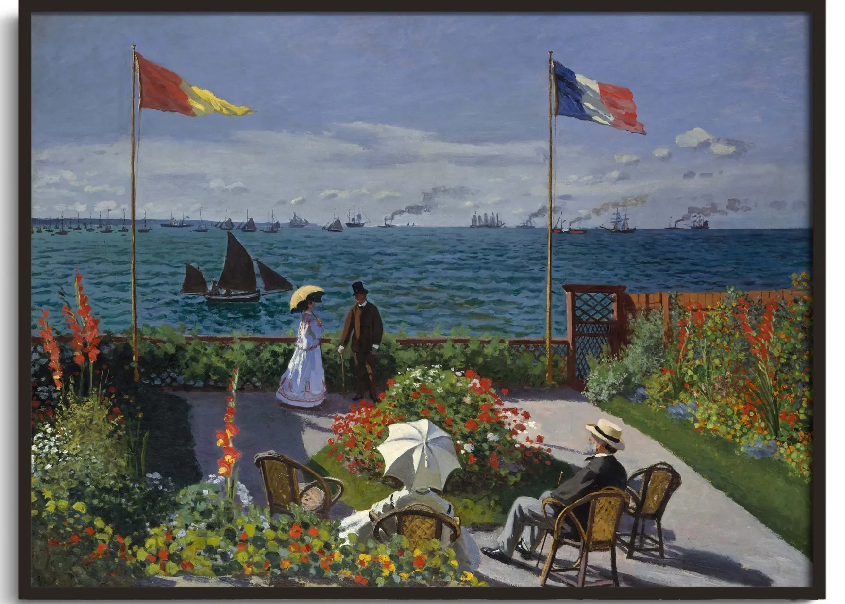 Galerie Mont Monet<Terrasse à Sainte-Adresse - Claude Monet