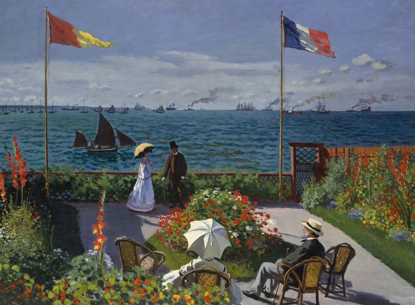 Galerie Mont Monet<Terrasse à Sainte-Adresse - Claude Monet