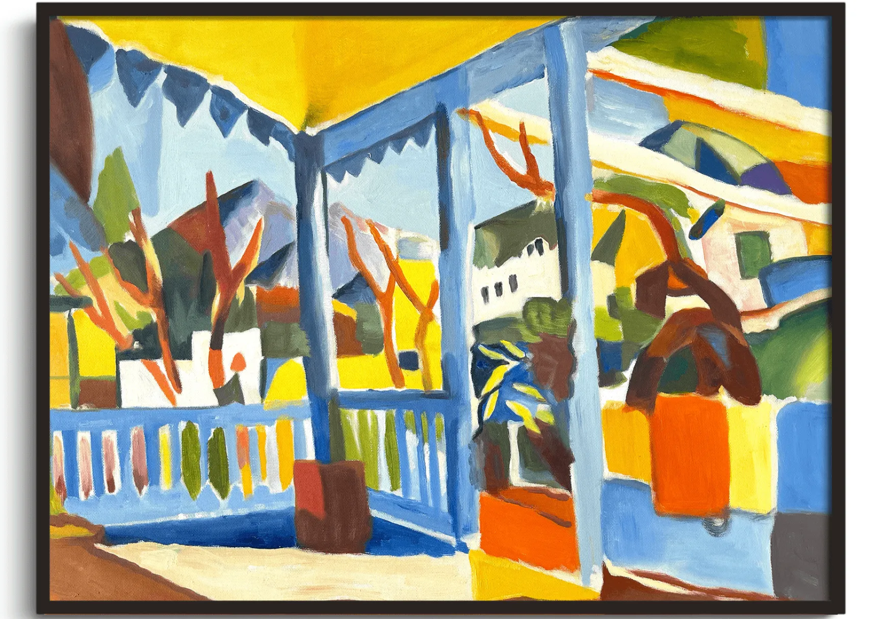 Galerie Mont Macke<Terrasse de la maison de campagne à St. Germain - August Macke