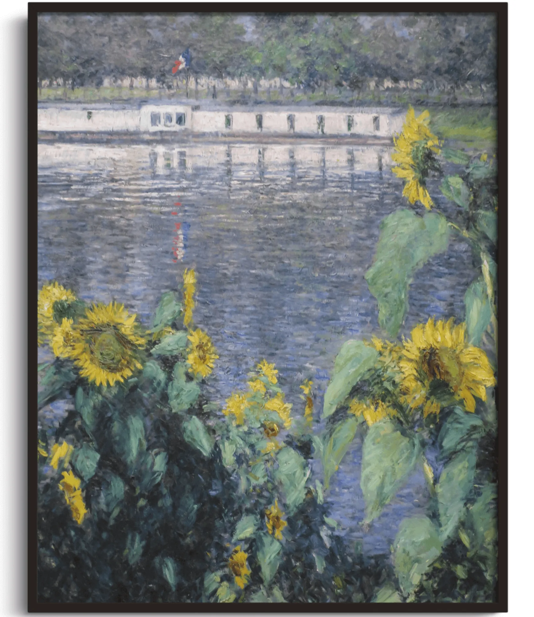 Galerie Mont Caillebotte<Tournesols au bord de la Seine - Gustave Caillebotte