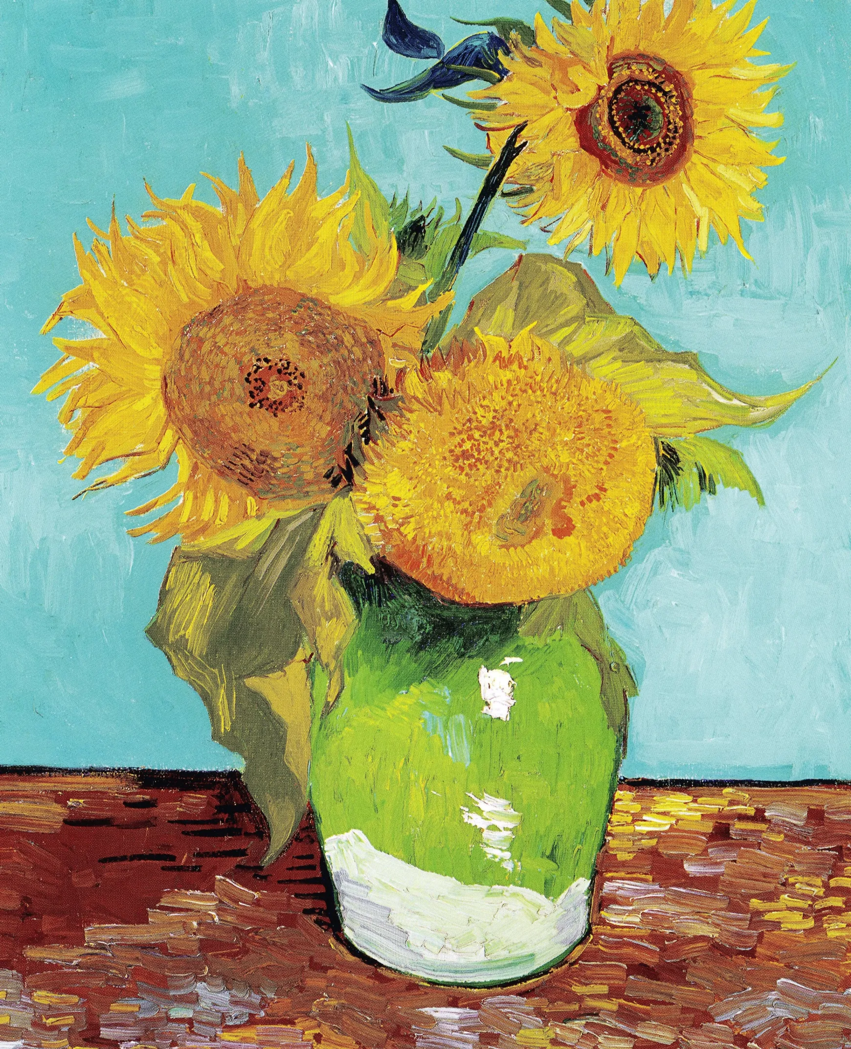 Galerie Mont Van Gogh<Trois tournesols dans un vase - Vincent Van Gogh