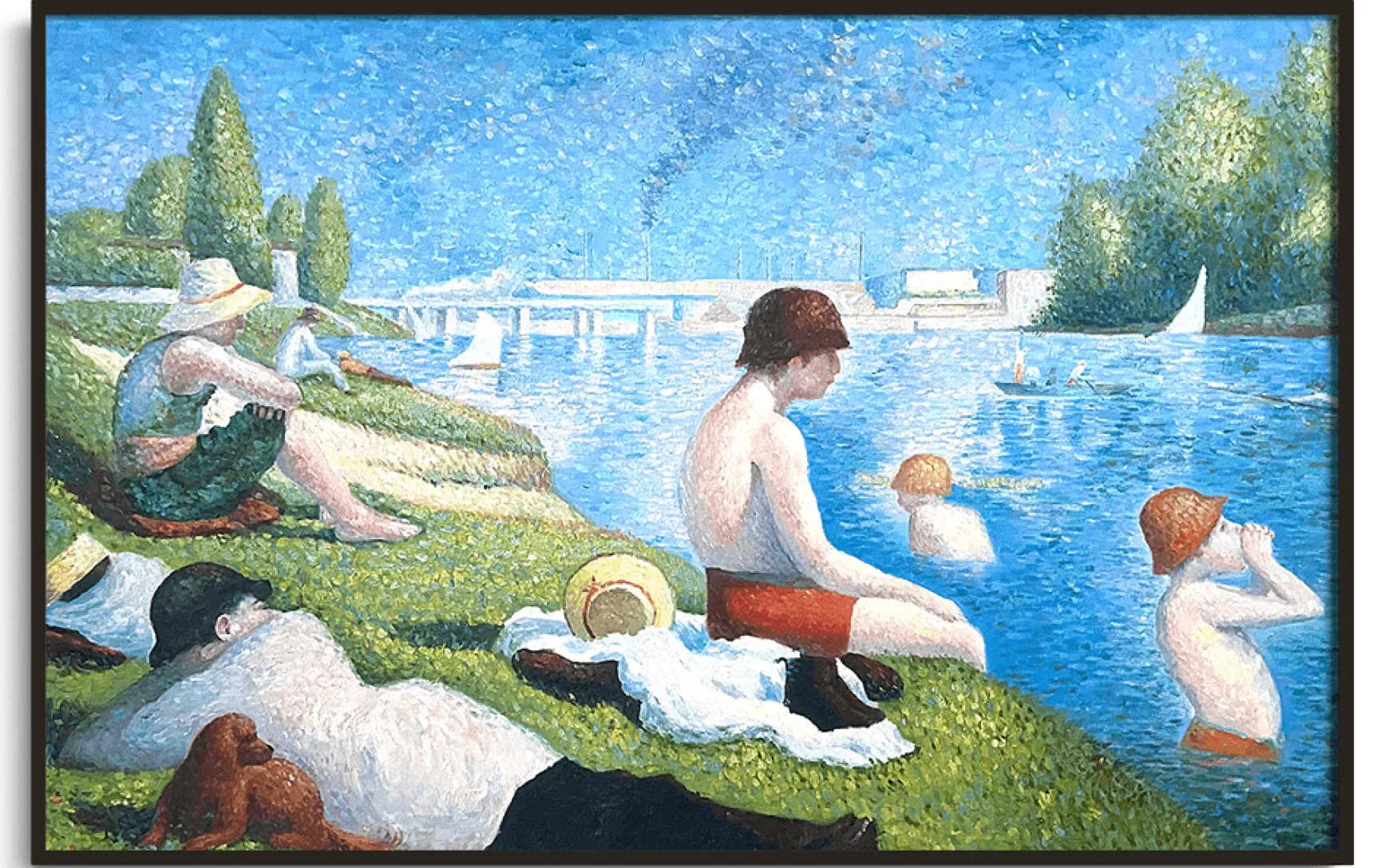 Galerie Mont Seurat<Une baignade à Asnières - Georges Seurat