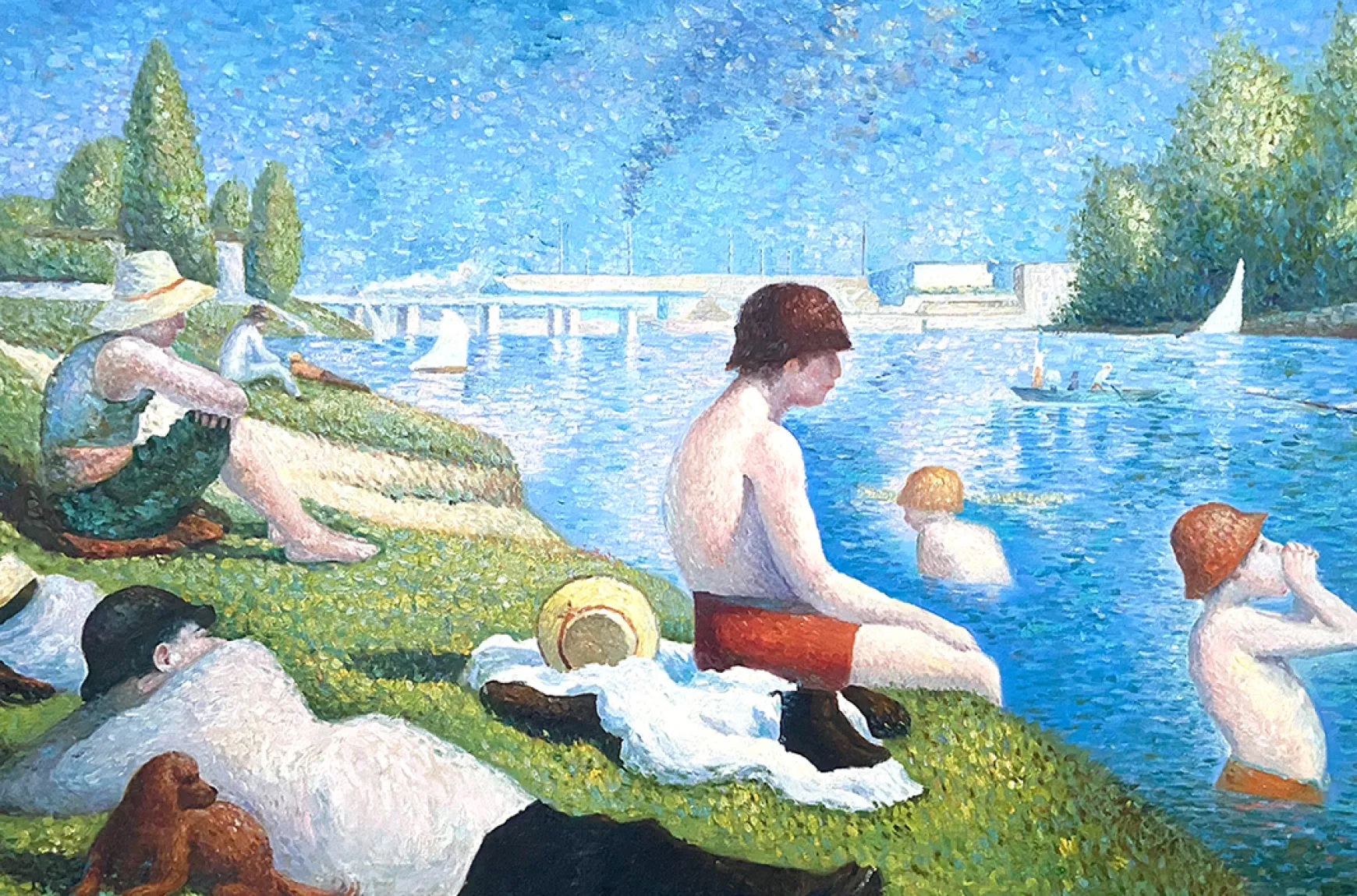 Galerie Mont Seurat<Une baignade à Asnières - Georges Seurat