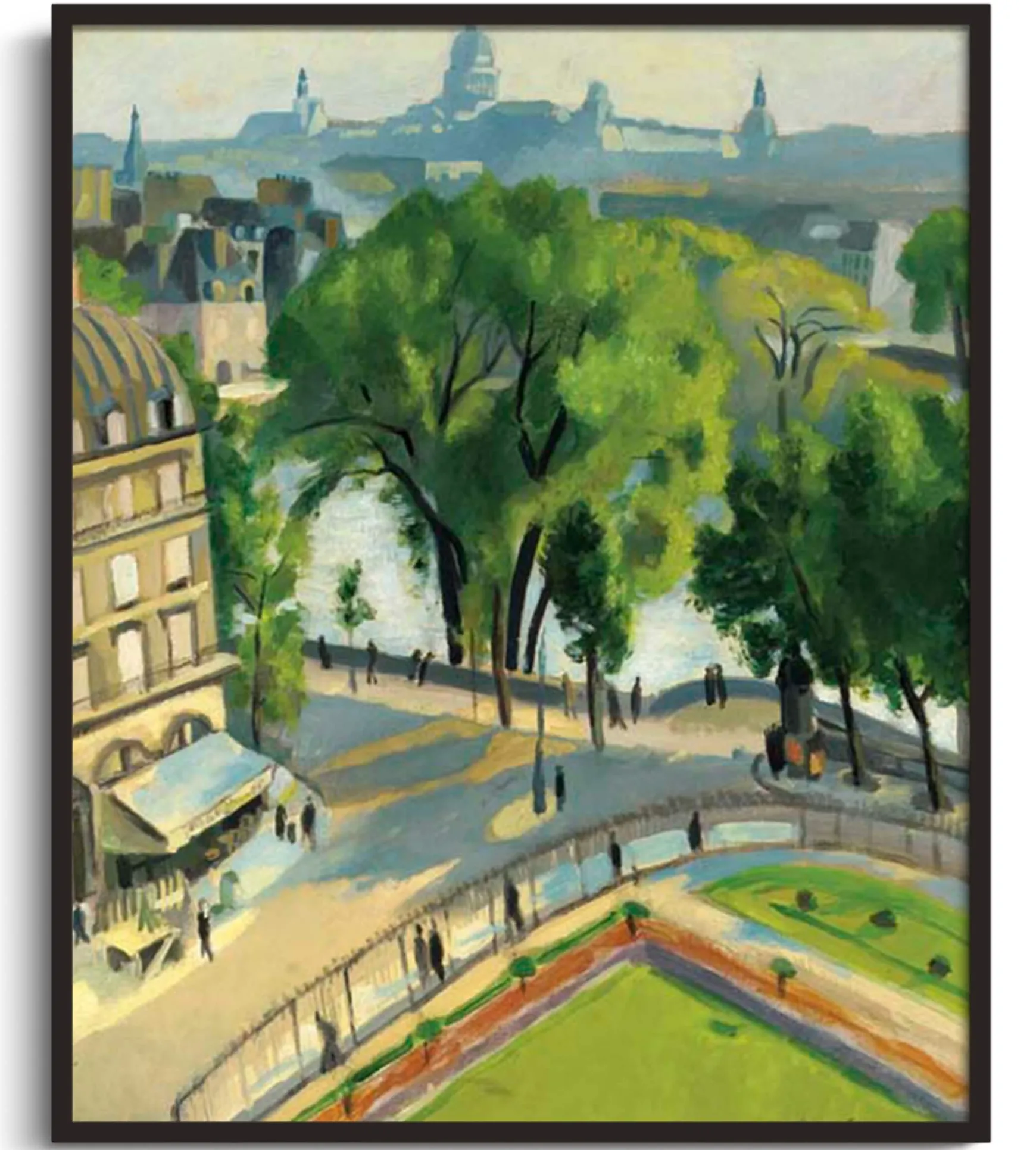 Galerie Mont Delaunay<Vue du Quai du Louvre - Robert Delaunay