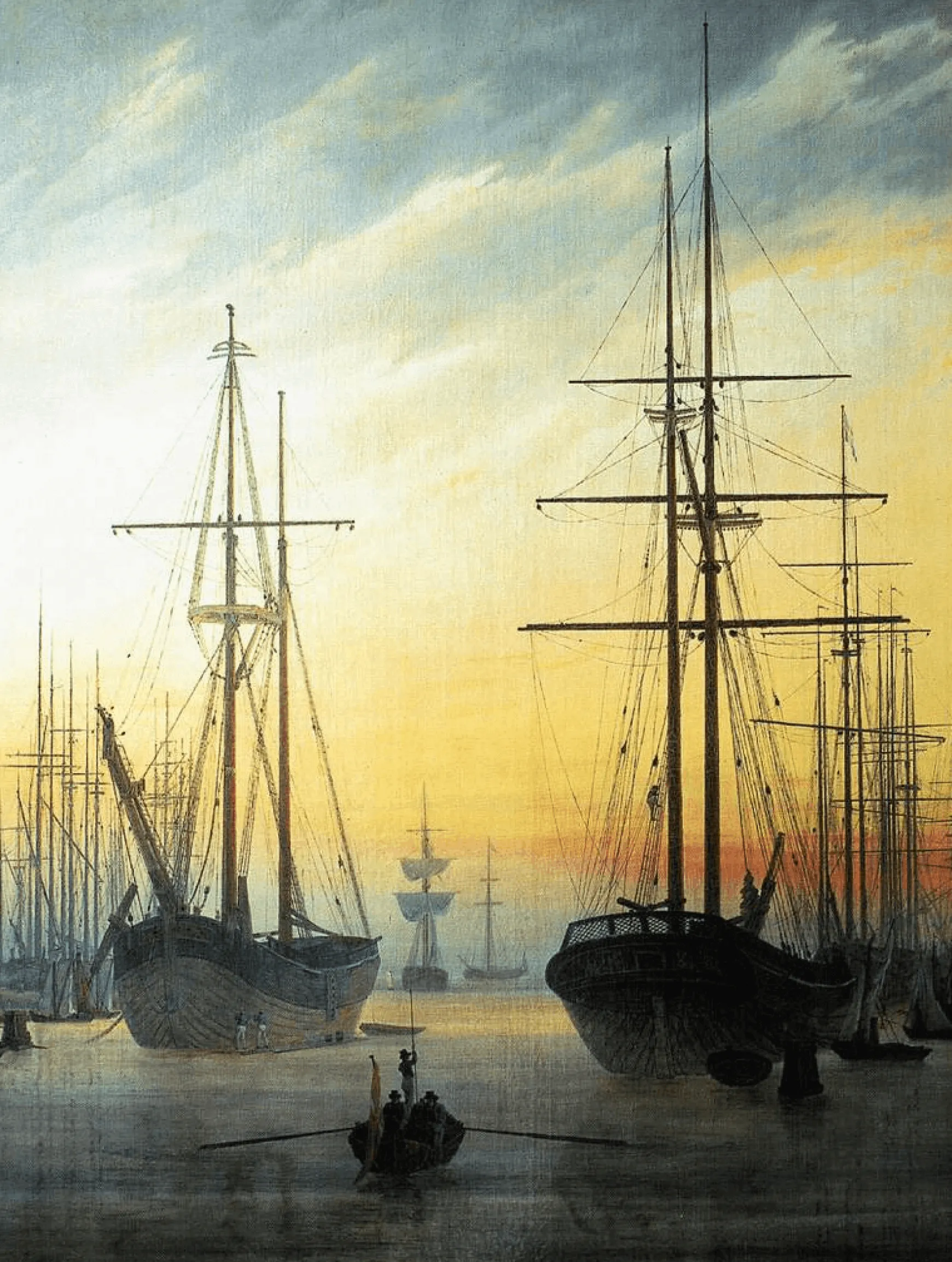 Galerie Mont Friedrich<Vue d'un port - Caspar David Friedrich